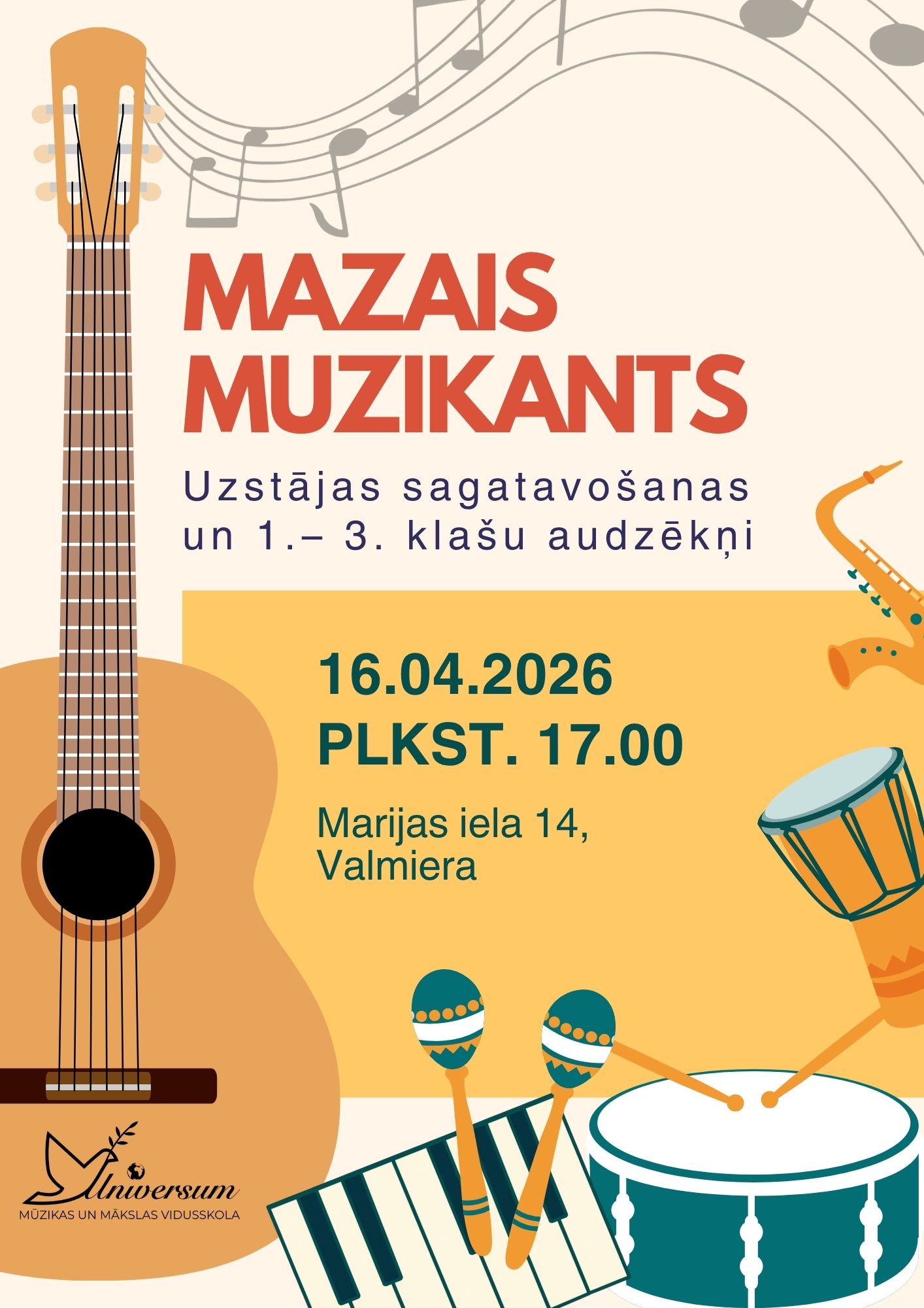 Informācija par koncertu Mazais muzikants